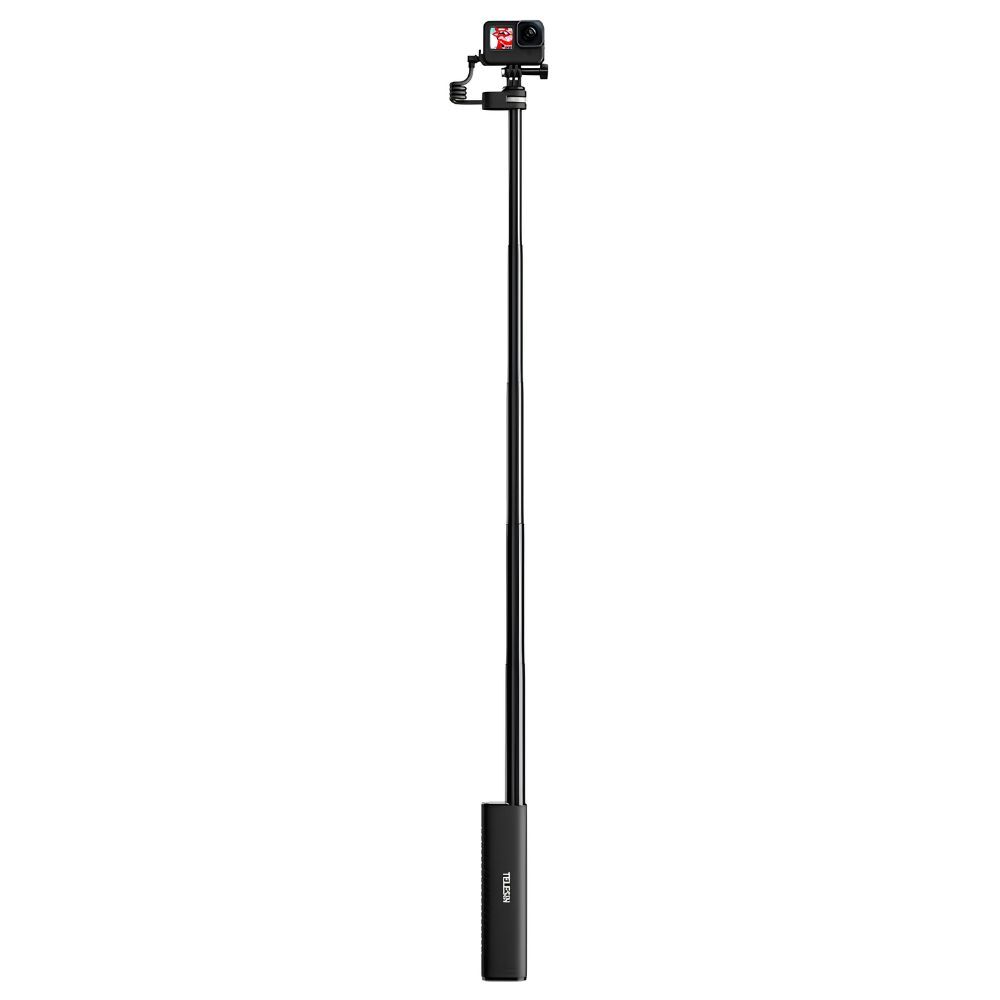 TELESIN Rechargeable 5 Section Selfie Stick USB Type-C 10000mAh Powerbank for GoPro DJI Osmo Action Insta360 Max 88cm Max Height