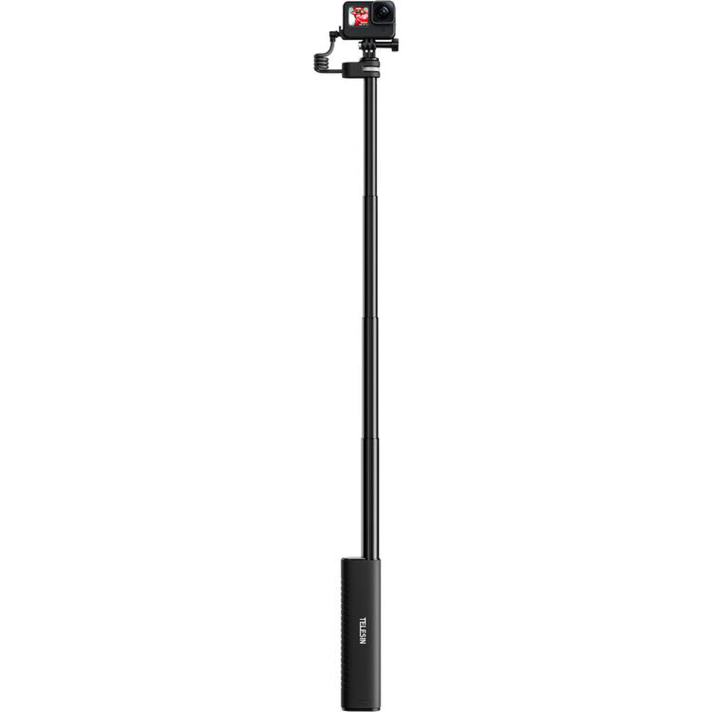 TELESIN Rechargeable 5 Section Selfie Stick USB Type-C 10000mAh Powerbank for GoPro DJI Osmo Action Insta360 Max 88cm Max Height