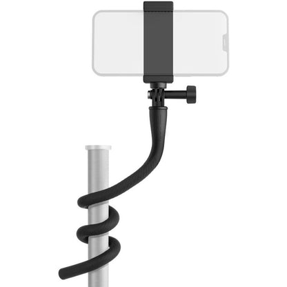 TELESIN Flexible Mount with Smartphone Clamp and 3 Prong Adapter Bendable Gooseneck Holder for Action Cameras & Smartphones