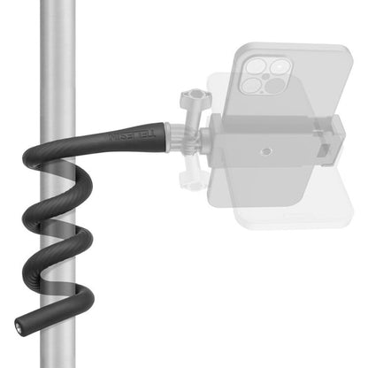 TELESIN Flexible Mount with Smartphone Clamp and 3 Prong Adapter Bendable Gooseneck Holder for Action Cameras & Smartphones