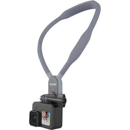 TELESIN Magnetic Neck Holder POV Mount U-Shape Bracket for GoPro HERO Insta360 DJI Osmo Action Cameras