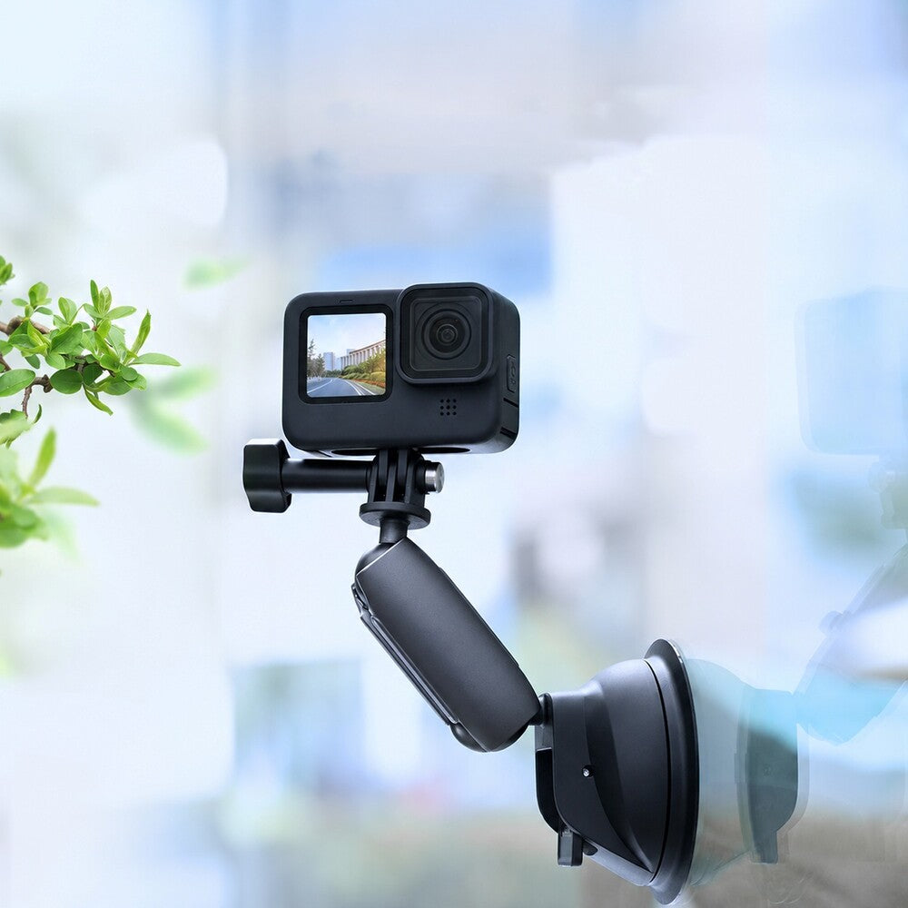 TELESIN Suction Cup Mount with Dual Ball Head for DJI Insta360 GoPro Action Camera