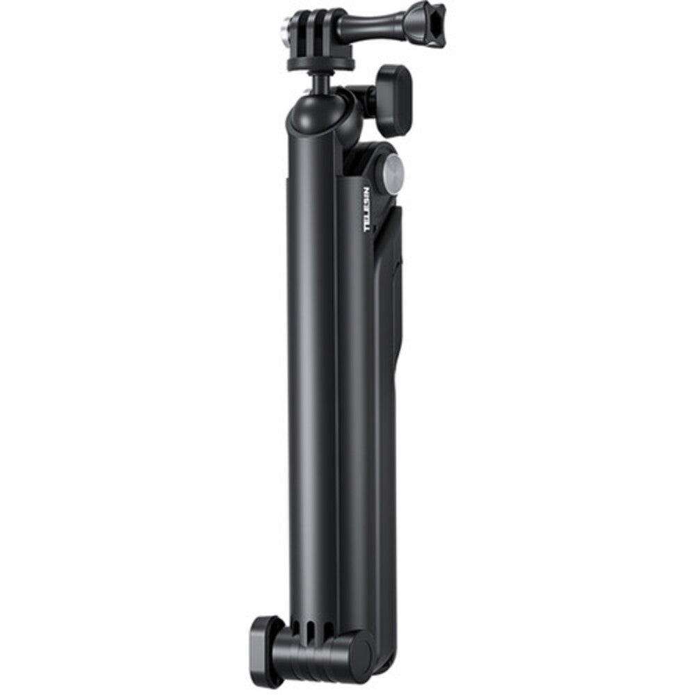 TELESIN Multifunctional Selfie Stick 3 Section Tripod for GoPro DJI Insta360 Extendable Hand Grip