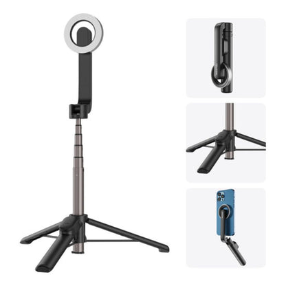 TELESIN MagSafe Selfie Stick Tripod with Detachable Wireless Remote for Magnetic Smartphones