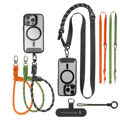 SmallRig FilMov Phone Wrist & Shoulder Strap with Adjustable Leather & Nylon Lanyard for iPhone, Samsung Smartphones | Hands-Free, Tool-Free, Universal Compatibility | 4989 | 4990 | 5300 | 5301 | 5302 | 5303