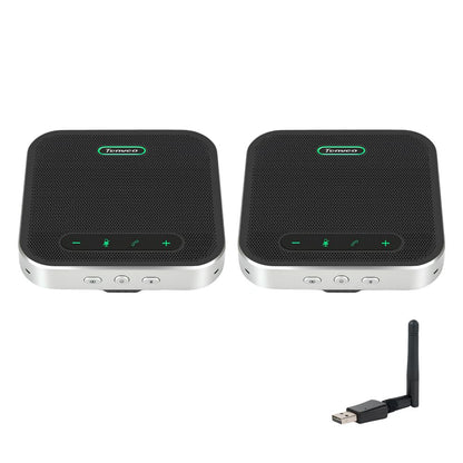 Tenveo TEVO-M2B Bluetooth Conference Speakerphone w/ 4 Mics Array, USB/Bluetooth/Wireless/3.5mm Jack