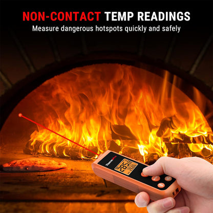 ThermoPro 2-in-1 Pocket Digital Laser Infrared Thermometer with Meat Probe for Home & Kitchen Cooking, Grilling, Roasting, Industrial, Automotive, HVAC, Maintainance & Repairs | TP410 | TP20