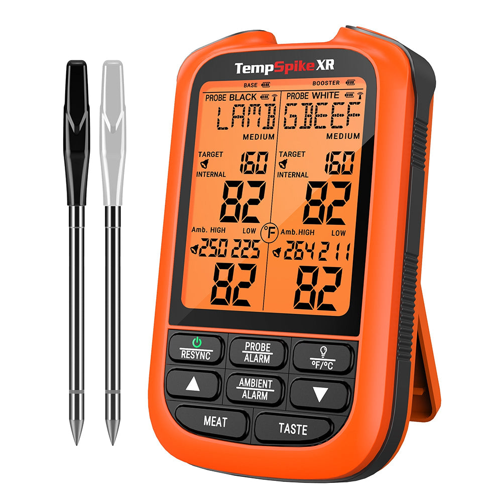 ThermoPro TempSpike Wireless Meat Thermometer Dual Ultra-Thin Probes with Up to 2000FT Range, Waterproof & Wire-Free, Digital Grill Temperature Monitor for BBQ, Smoking, Rotisserie, NSF Certified | TP862 | TP863B