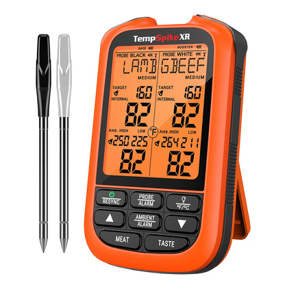 ThermoPro TempSpike Wireless Meat Thermometer Dual Ultra-Thin Probes with Up to 2000FT Range, Waterproof & Wire-Free, Digital Grill Temperature Monitor for BBQ, Smoking, Rotisserie, NSF Certified | TP862 | TP863B