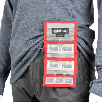 Think Tank Pee Wee Pixel Pocket Rocket ID and Memory Card Pouch Holder Wallet with 4 CF 3 SD Clear Slots and Hook / Loop Fasteners for Belt and Neck Strap for Camera Accessories