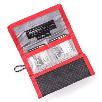 Think Tank Pee Wee Pixel Pocket Rocket ID and Memory Card Pouch Holder Wallet with 4 CF 3 SD Clear Slots and Hook / Loop Fasteners for Belt and Neck Strap for Camera Accessories