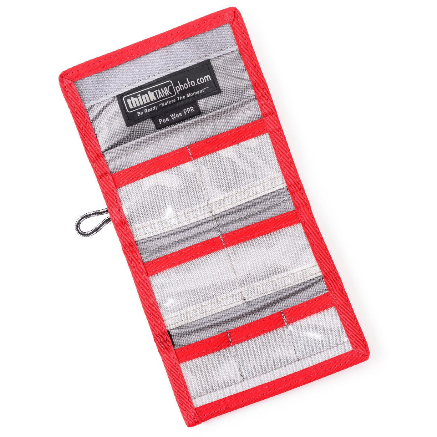 Think Tank Pee Wee Pixel Pocket Rocket ID and Memory Card Pouch Holder Wallet with 4 CF 3 SD Clear Slots and Hook / Loop Fasteners for Belt and Neck Strap for Camera Accessories
