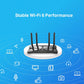 TP-Link Archer AX10 AX1500 Dual Band Gigabit MU-MIMO Wi-Fi 6 Router with 1201Mbps at 5GHz, 300Mbps at 2.4GHz, Broadcom 1.5GHz Triple-Core CPU, 4 Gigabit LAN Ports, OneMesh, OFDMA, Access Point Mode, Beamforming, VPN Server, IPv6 Ready