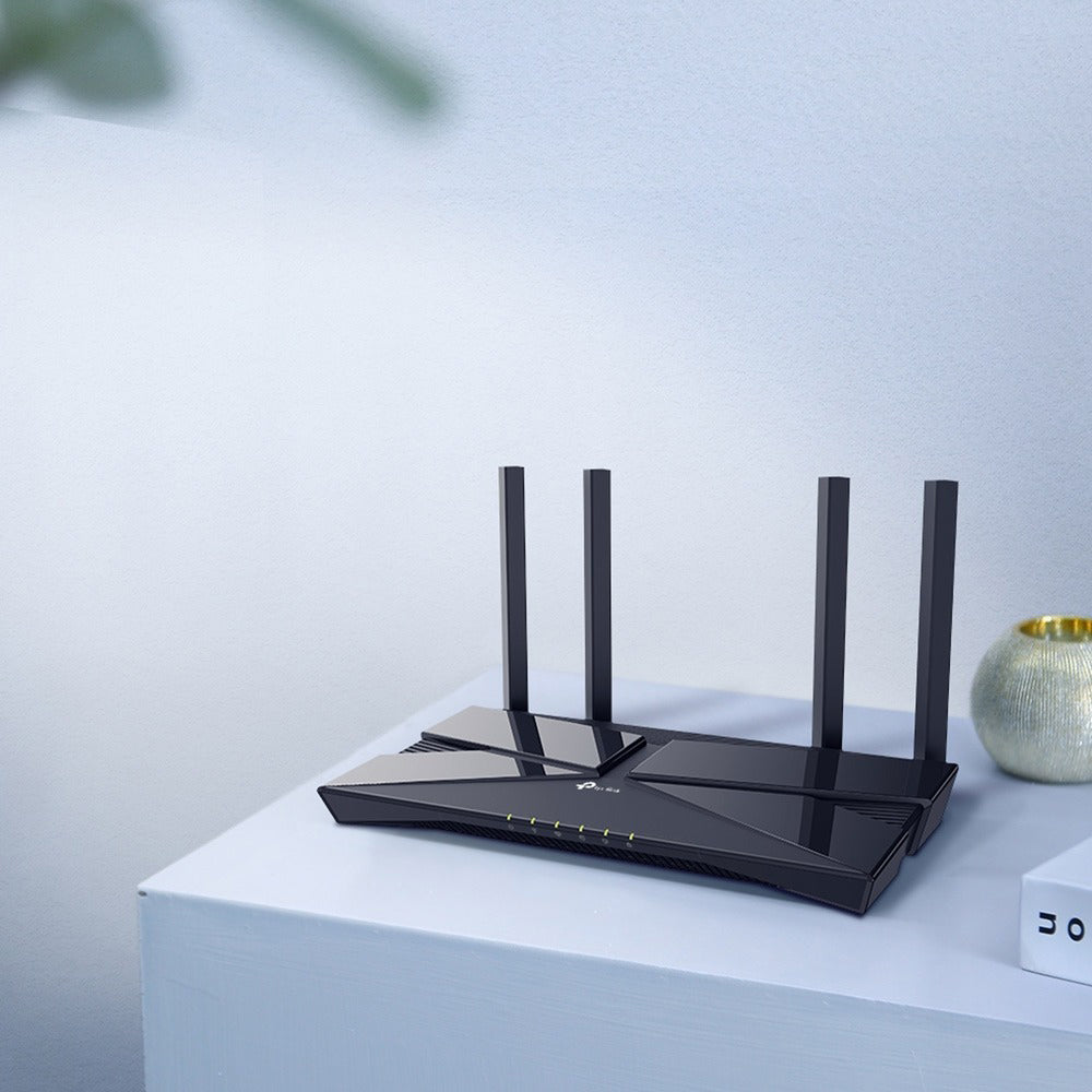 TP-Link Archer AX23 AX1800 Dual Band Gigabit Wi-Fi 6 Router with Next-Gen Platform, 1201Mbps at 5GHz, 574Mbps at 2.4GHz, Dual-Core CPU, 4 Gigabit LAN Ports, OFDMA, Access Point Mode, IPv6 Supported, Beamforming, VPN Server, OneMesh