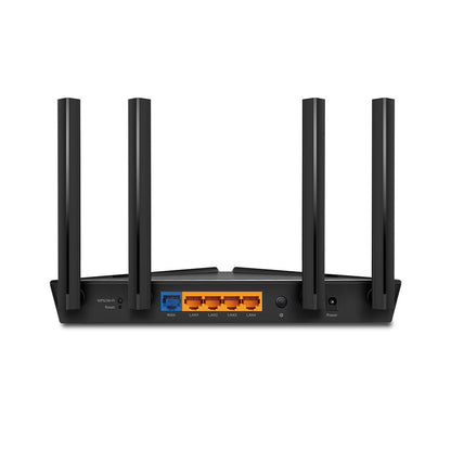 TP-Link Archer AX53 AX3000 Dual Band Gigabit Wi-Fi 6 Router with 2402Mbps at 5GHz, 574Mbps at 2.4GHz, 4 Gigabit LAN Ports, OFDMA, Beamforming, Access Point Mode, IPv6 Supported, VPN Server, DFS, OneMesh, Alexa Supported