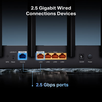 TP-Link Archer BE400 BE6500 Dual-Band Wi-Fi 7 6500Mbps Smart Gigabit Router with MU-MIMO, Beamforming, Whole Home Mesh, HomeShield Security, VPN, WPA3, QoS, 2.5Gbps WAN/LAN for 4K/8K Streaming, Online Gaming & Conferencing | TP LINK TPLINK
