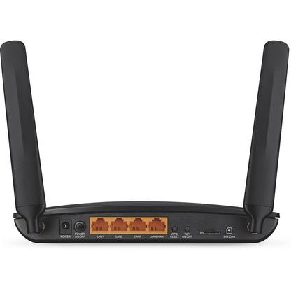 TP-Link Archer MR200 AC750 Wireless Dual Band 4G LTE Network Router SIM High-Speed 433 Mbps 5GHz / 300 Mbps 2.4GHz with OneMesh Support, Up to 64-Device Simultaneous Connection, LAN/WAN Ports WIFI TP LINK TPLINK