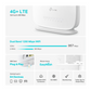 TP-Link Archer MR505 AC1200 WIFI 4G+ LTE Router with Cat6, Sim Card Slot, Dual Band 2.4GHz / 5GHz 1200Mbps Max Speeds, EasyMesh Function and Full Gigabit Ports for Internet and Networking