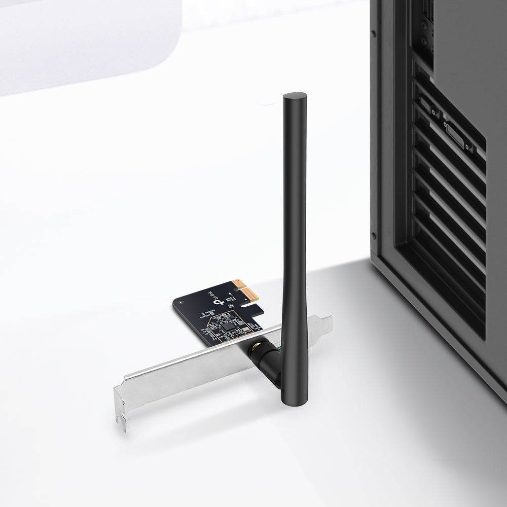 TP-Link Archer T2E AC600 Dual Band Wi-Fi High-Speed Wireless PCIe Adapter with MU-MIMO, WPA3, Low-Latency & High-Gain Anten for Desktop Computers (Windows Only) | Network Adapters | TP LINK TPLINK