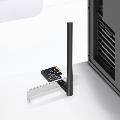 TP-Link Archer T2E AC600 Dual Band Wi-Fi High-Speed Wireless PCIe Adapter with MU-MIMO, WPA3, Low-Latency & High-Gain Anten for Desktop Computers (Windows Only) | Network Adapters | TP LINK TPLINK