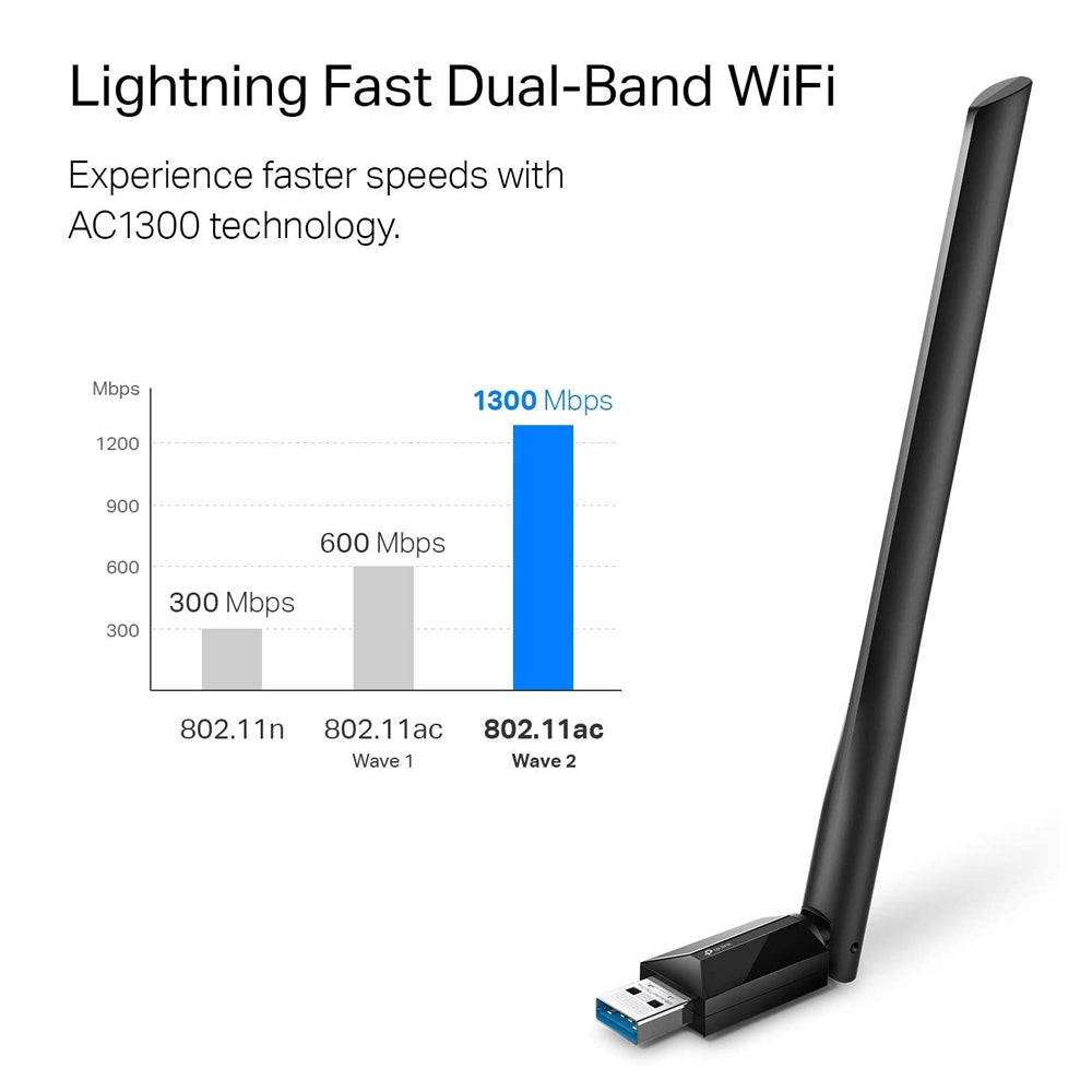 RECEPTOR WIFI Usb Wi-fi Tp-link Archer T2u Mini Dual Band Ac600