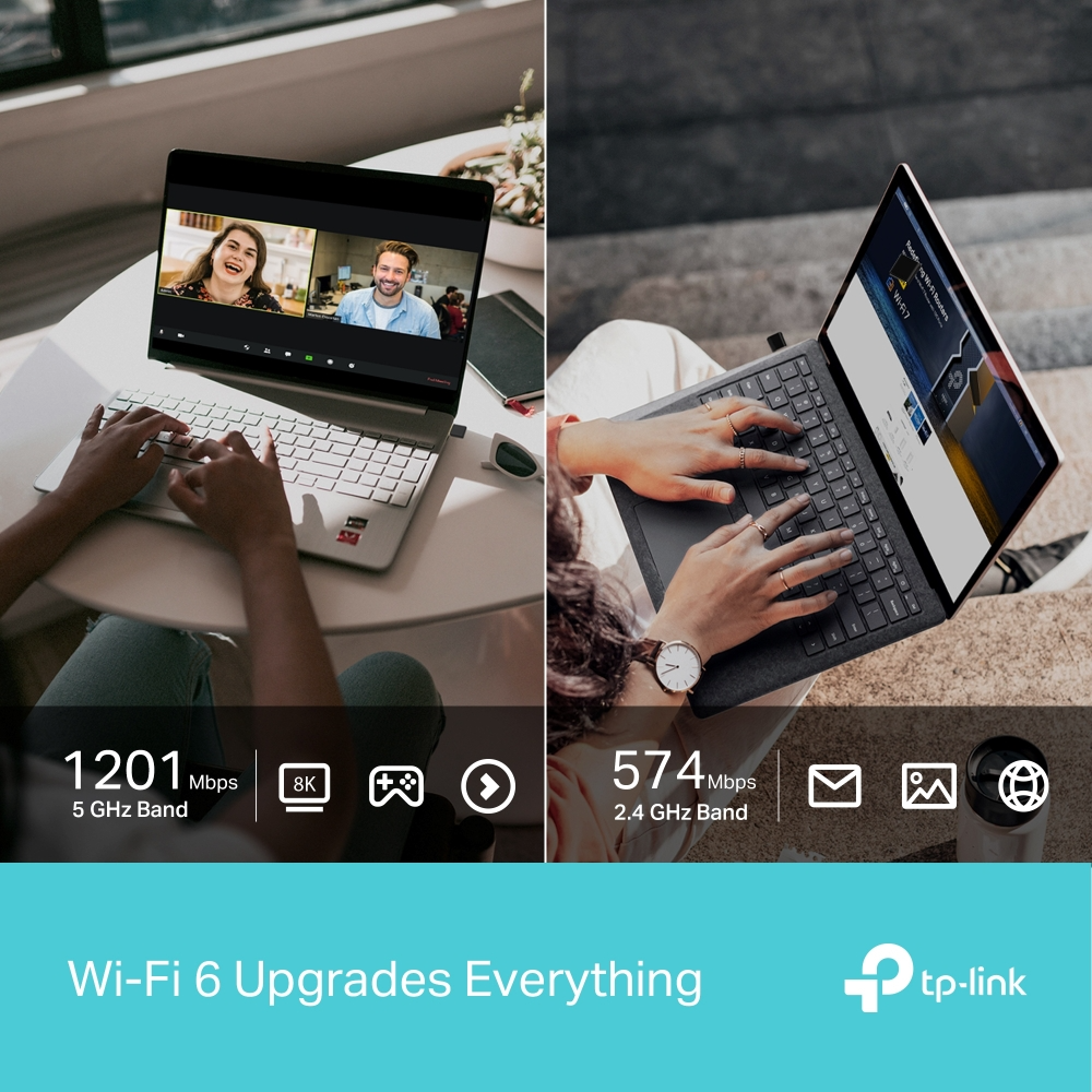TP-Link Archer TX20U Nano AX1800 WIFI 6 Wireless USB Adapter Dongle with Dual Band 5GHz / 2.4GHz Max 1201 Mbps Speeds, WPA3 Security Protocol, OFDMA MU-MIMO Support for Internet and Networking