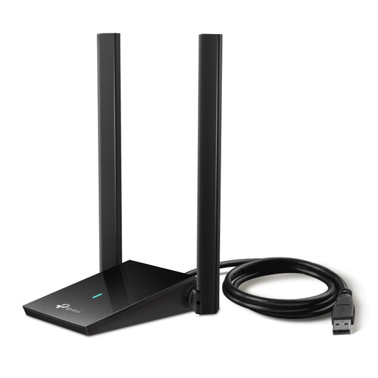 TP-Link Archer TX20U Plus AX1800 High Gain Dual Band Wi-Fi 6 USB 3.0 Adapter with 1201Mbps at 5GHz, 574Mbps at 2.4GHz, MU-MIMO, OFDMA, WPA3 Works with Windows 11/10