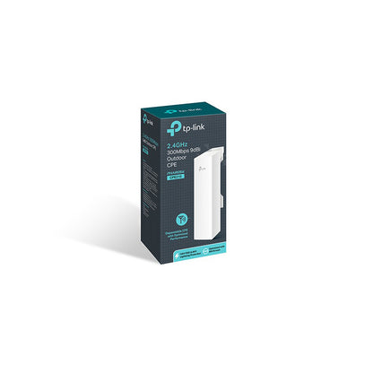 TP-Link CPE210 2.4GHz 300Mbps 9dBi Outdoor CPE for PtP Wireless Bridge & PtMP AP/Client, AP Router, AP Client, Router, Repeater, Bridge Mode with 5km+ Wireless Data Transmission, Dual-Polarized Directional MIMO Antenna, IPX5 Weatherproof