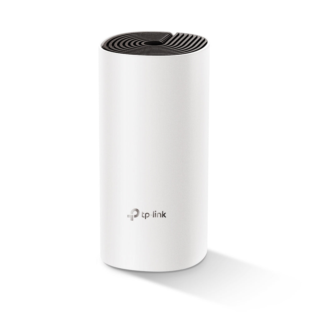 TP-Link Deco E4 AC1200 Whole Home Mesh Dual Band Wi-Fi System with 867Mbps at 5GHz, 300Mbps at 2.4GHz, Covers Up to 1,600 sq.ft., Router/Access Point Mode, MU-MIMO, Beamforming, IPv6, IPTV, QoS, WAN/LAN Auto-Sensing, Alexa Supported