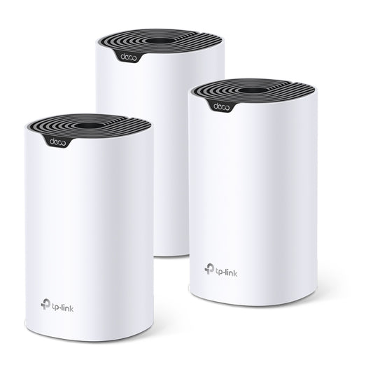 TP-Link Deco S4 (3-Pack) AC1200 Whole Home Mesh Dual Band Wi-Fi System with 1300Mbps at 5GHz, 600Mbps at 2.4GHz, Covers Up to 4,000 sq.ft., Connect 100 Devices, Router/Access Point Mode, MU-MIMO, Beamforming, IPv6, QoS, Alexa Supported