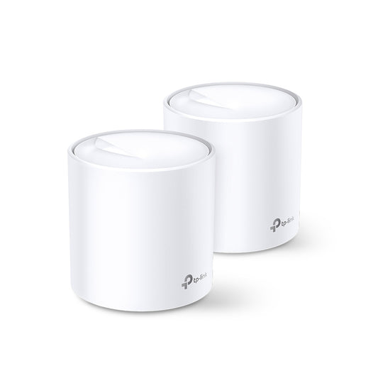 TP-Link Deco X20 AX1800 Whole Home Mesh Dual Band Wi-Fi 6 System with 1201Mbps at 5GHz, 574Mbps at 2.4GHz, Covers Up to 2,200 sq.ft., Connect over 150 Devices, Router/AP Mode, MU-MIMO, Beamforming, WPA3, OFDMA, Alexa Supported