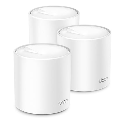TP-Link Deco X50 (2-Pack) AX3000 Whole Home Mesh Dual Band Wi-Fi 6 System with 2402Mbps at 5GHz, 574Mbps at 2.4GHz, Covers Up to 4,500 sq.ft., Connect 150 Devices, Router/AP Mode, MU-MIMO, Beamforming, IPv6, OFDMA, IPTV, Alexa Supported