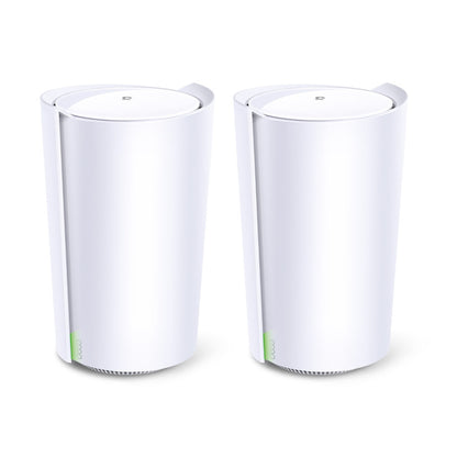 TP-Link Deco X90 AX6600 Whole Home Mesh Tri-Band Wi-Fi 6 System with 4804Mbps at 5GHz-1, 1201Mbps at 5GHz-2, 574Mbps at 2.4GHz, 2.5G Port, Covers Up to 6,000 sq.ft., Up to 200 Devices, Router/AP Mode, AI Mesh, MU-MIMO, Beamforming