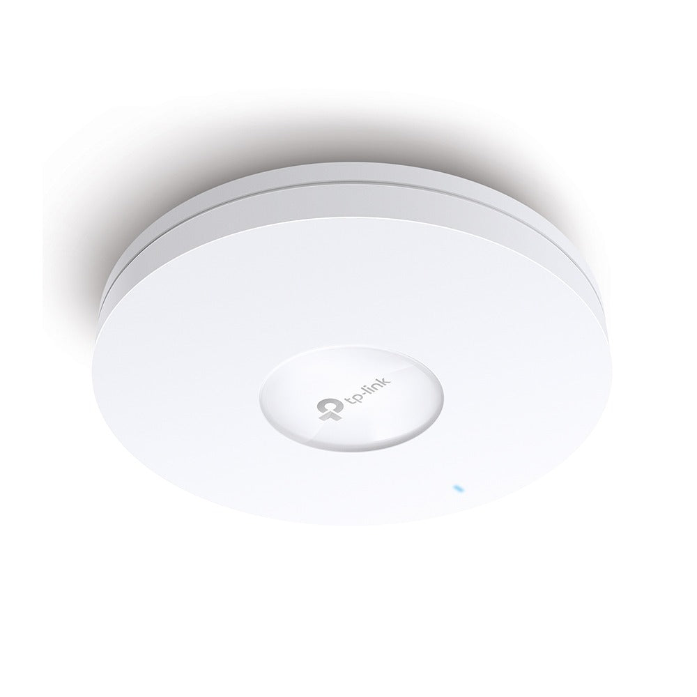 TP-Link EAP610 AX1800 Dual Band Ceiling Mount Wi-Fi 6 Access Point with 1201Mbps at 5GHz, 574Mbps at 2.4GHz, Gigabit RJ45 Port, Omada Mesh Technology, PoE+ Powered, Seamless Roaming, MU-MIMO, Beamforming, Omada SDN