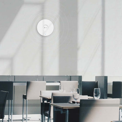 TP-Link EAP620HD AX1800 Dual Band Ceiling Mount Wi-Fi 6 Access Point Up to 1000+ Clients, 1201Mbps at 5GHz, 574Mbps at 2.4GHz, Gigabit RJ45 Port, MU-MIMO, OFDMA, Omada SDN, Beamforming, Seamless Roaming, Passive PoE, Mesh, Band Steering