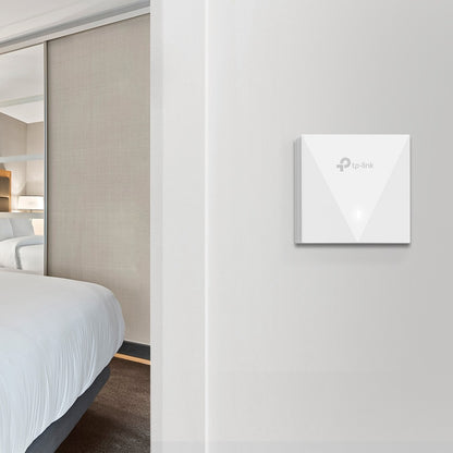 TP-Link Omada AX3000 Wi-Fi 6 Wall Plate Access Point PoE Support, Max 2976Mbps for 2.4Ghz / 5GHz, Gigabit Ports, Enhanced Security, Seamless Roaming and Centralized Cloud Magement for Network and Internet | EAP-650 EAP650-WALL