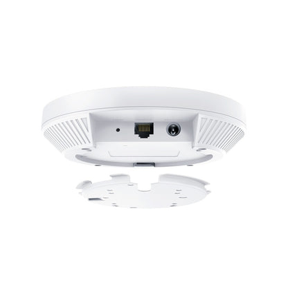 TP-Link EAP653 AX3000 Dual Band Ceiling Mount Wi-Fi 6 Access Point with 2402Mbps at 5GHz, 574Mbps at 2.4GHz, Gigabit RJ45 Port, MU-MIMO, Omada Mesh Tech, 160MHz Channel, PoE+ Powered, Beamforming, Omada SDN, Seamless Roaming, Band Steering