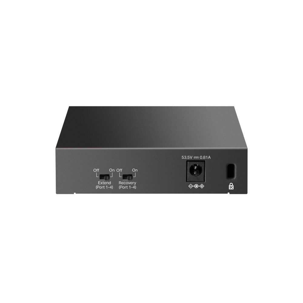 TP-Link LS105LP LiteWave 5-Port 10/100Mbps Desktop Switch with 4-Port PoE+ | 41W Budget, 250m Transmission, Auto-Recovery & Power Magement for  IP Security Cameras, IP Line Phone, Access Points & Network Video Recorder | TP Link TPLink