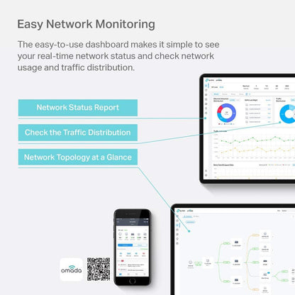 TP-Link OC300 Omada Centralized Magement Hardware Controller for Access Points, Switches & Gateways with Up to 500 Devices & 15,000 Clients, No PC/Server Needed, Free Cloud Service, Easy Network Monitoring & Magement | TP Link TPLink