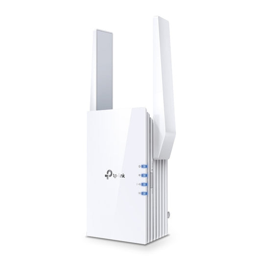 TP-Link RE705X AX3000 Wireless Dual Band Wireless Mesh Wi-Fi 6 Range Extender 2402Mbps 5GHz / 574Mbps 2.4GHz Plug-In Wifi Repeater Router with MIMO Built-In Access Point TP LINK TPLINK