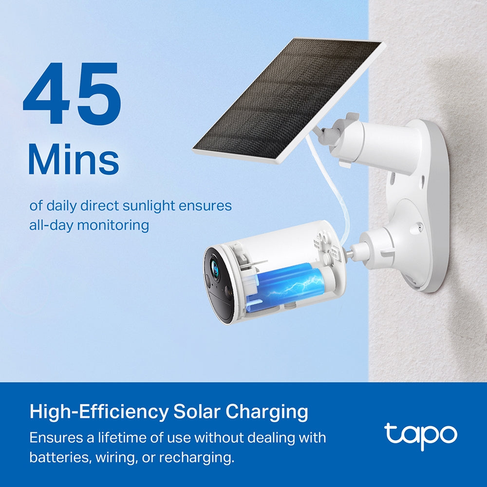 TP-Link Tapo A201 Outdoor Solar Panel for Tapo C410, C420 & C425 Battery-Powered Home Security Cameras | CCTV & Surveillance Cameras | TPLINK TP LINK