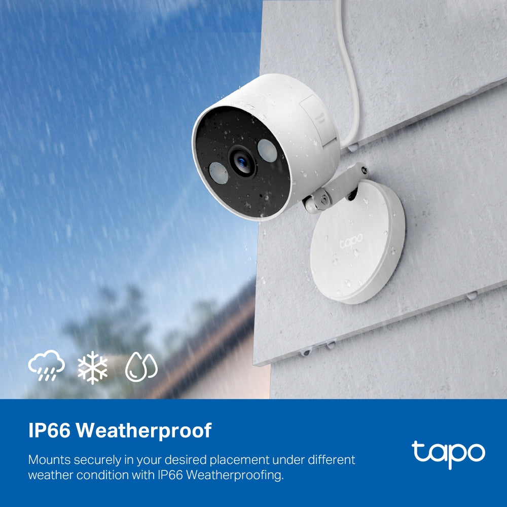 TP-Link Tapo C120 Indoor/Outdoor Wi-Fi Home Security Camera with Full-Color Night Vision, Subject Detection, Two-Way Audio, Sound & Light Alarm, Voice Assist & Privacy Mode | CCTV & Surveillance Cameras | TP LINK TPLINK