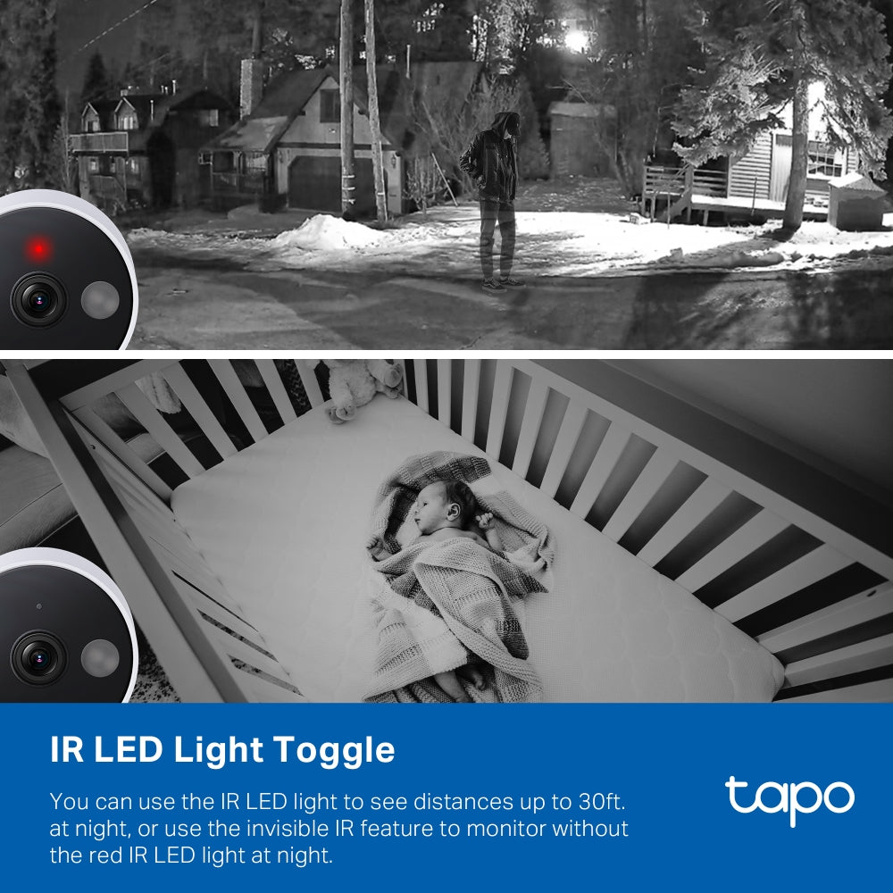 TP-Link Tapo C120 Indoor/Outdoor Wi-Fi Home Security Camera with Full-Color Night Vision, Subject Detection, Two-Way Audio, Sound & Light Alarm, Voice Assist & Privacy Mode | CCTV & Surveillance Cameras | TP LINK TPLINK