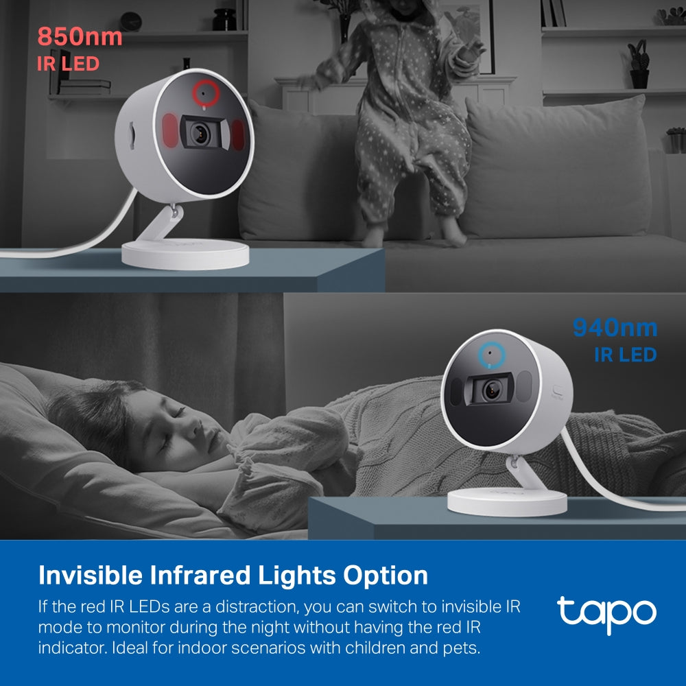 TP-Link Tapo C125 AI Home Wi-Fi Security Camera 2K QHD with Physical Privacy Shutter, Dual IR Night Vision, Smart Subject & Motion Detection, Two-way Audio, Smartphone App & Voice Control | CCTV & Surveillance Cameras | TP Link TPLink