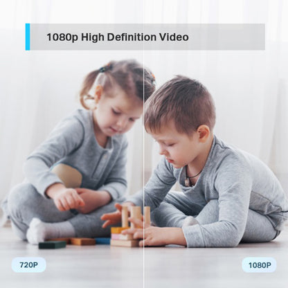 TP-Link Tapo C200 Pan/Tilt Home Security Wi-Fi Camera 2.4GHz 1080p Full HD with F/NO 2.4, 4mm Focal Length, Night Vision Up to 9m, Built-in Microphone & Speaker, Motion Detection, Privacy Mode, Voice Control, 360 Degree Horizontal