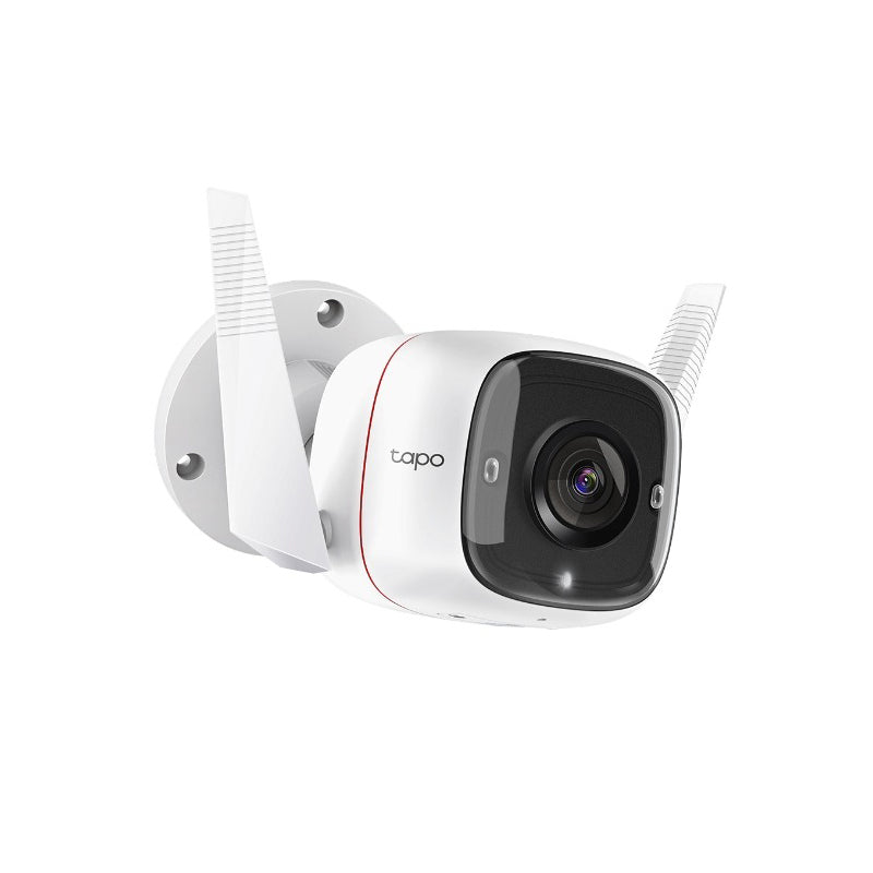TP-Link Tapo C320WS Full Color Outdoor Security Wi-Fi Camera 3MP 2.4GHz 2K QHD with IP66 Weatherproof, Motion Detection & Notification, Dual Powerful Antennas, Starlight Night Vision, Two-Way Audio, microSD Card Up to 512GB, Voice Control