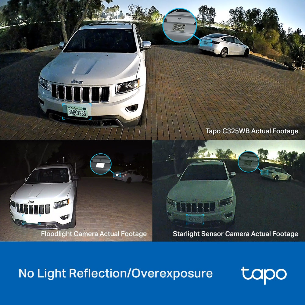 TP-Link Tapo C325WB ColorPro Outdoor Wi-Fi Security Camera 2K 4MP HDR with Colored Night Vision, Subject & Motion Detection, Two-Way Audio, Siren Spotlight Alarm, Smartphone App & Voice Control | CCTV & Surveillance Camera | TP Link TPLink