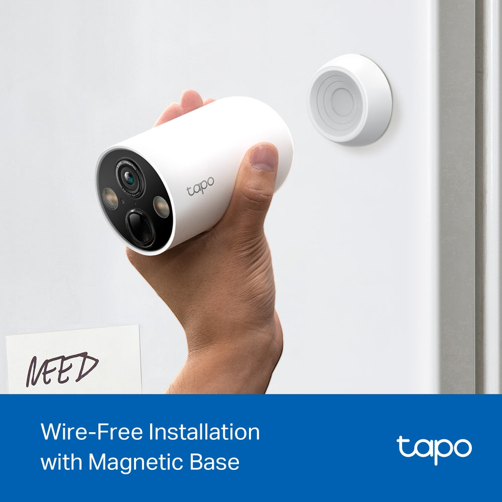TP-Link Tapo C425 2K QHD Indoor/Outdoor Battery-Powered Smart Wi-Fi Home Security Camera with Full-Color Night Vision, Subject Detection, Two-Way Audio, Sound & Light Alarm, Voice Assist | CCTV & Surveillance Cameras | TP LINK TPLINK