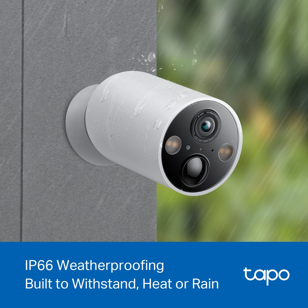 TP-Link Tapo C425 2K QHD Indoor/Outdoor Battery-Powered Smart Wi-Fi Home Security Camera with Full-Color Night Vision, Subject Detection, Two-Way Audio, Sound & Light Alarm, Voice Assist | CCTV & Surveillance Cameras | TP LINK TPLINK
