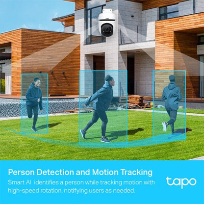 TP-Link Tapo C500 Outdoor Pan/Tilt Security Wi-Fi Camera 2.4GHz 1080p Full HD Live View with 360 Degree Motion Tracking & Person Detection, Night Vision Up to 30m, IP65 Weatherproof, Customizable Sound Alarm, Voice Control, Two-Way Audio